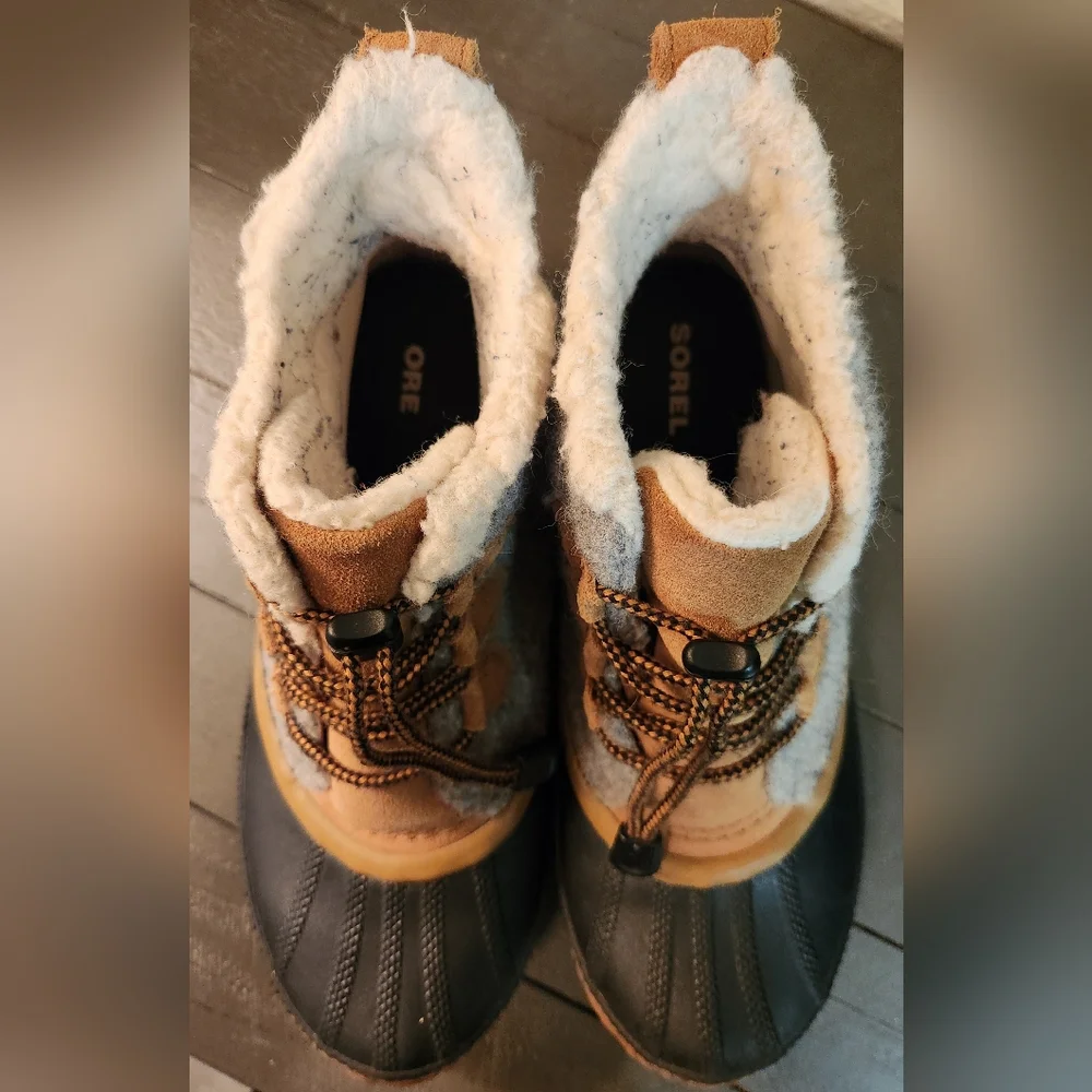 Sorel Waterproof Gray and Tan Boots - Picture 5 of 9